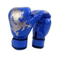 thumbnail image 1 of Guantes de boxeo para niños, entrenamiento de ejercicio, PU, ​​cómodos guantes para saco pesado, gimnasio en casa, fitness, para adolescentes de 3 a azul, 1 of 8