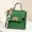 Green, variant on Mini Square Bag Pendant Keychain - High Quality Leather with Colorful Strap, Cute Car Keychain & Bag Charm Accessory