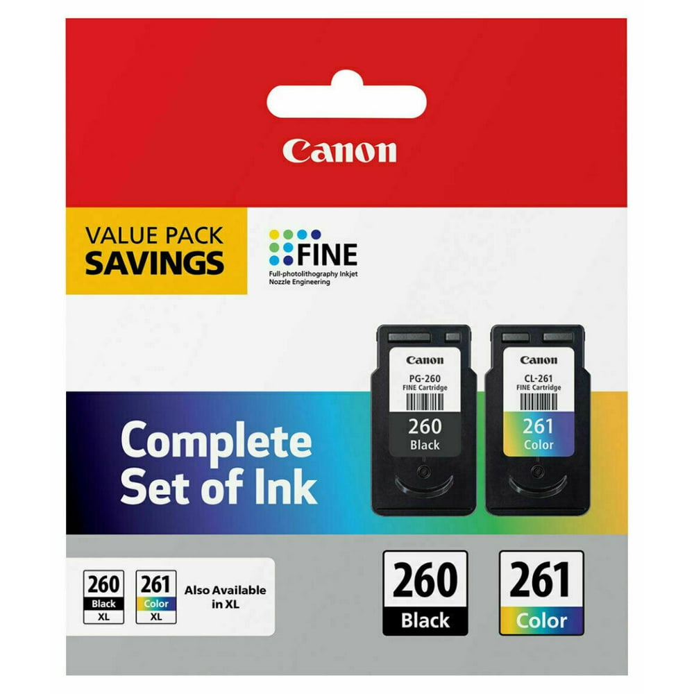 Genuine Canon PG260 Black / CL261 Color Ink cartridge