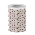 thumbnail image 2 of 5 Rolls Christmas Ribbon 1.5 inch Wide Decorative Ribbon for Gift Wrapping and Holiday Decorations Pink and Purple Dandelions, 2 of 7