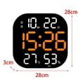 thumbnail image 4 of facefd Digital Wall Clock Temp Date Week Display Large Screen Adjustable Brightness Orange, 4 of 8