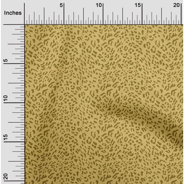 oneOone Polyester Spandex Yellow Fabric Animal Skin Craft Projects Decor Fabric Printed By The Yard 56 Inch Wide-Z5L
