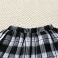 thumbnail image 4 of Skirt Set for Girls 5T Girl's 2 Piece Outfit Letter Graphic Collared Tee Plaid Pleated Skirt Set Preppy Outfits, 4 of 9
