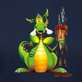 thumbnail image 3 of CafePress - Fun Dragon With Ice Cream T Shirt - Women's Traditional Fit Dark T-Shirt, 3 of 4