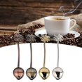 thumbnail image 4 of Cuchara de té, 4 piezas, forma de árbol de coco, cuchara vintage, cuchara de postre, máxima confiabilidad, 4 of 10