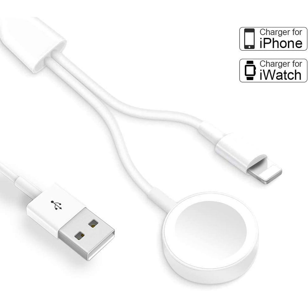 2 in 1 Wireless Charger Apple Watch Charging Cable & iPhone