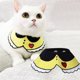 thumbnail image 4 of Collar amarillo de felpa, toallas de Saliva ajustables para mascotas, bufanda suave y cómoda, pañuelo, Baberos para baba para gatos, 4 of 8