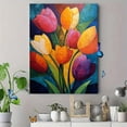 thumbnail image 4 of Modern Abstract Tulip Oil Painting Canvas Print, Living Room Bedroom Dining Room Hallway Decor, 4 of 8
