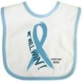 thumbnail image 3 of Inktastic We Will Win Against Prostate Cancer Ribbon Boys or Girls Baby Bib, 3 of 4