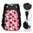 thumbnail image 3 of Fotbe Rose Mochila con Estampado y Puerto USB para Hombre y Mujer, Mochila Antirrobo, Mochila de Viaje, Mochila Escolar, Mochila Universitaria, 3 of 7