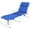Navy Blue, variant on 2-Piece Outdoor Lounge Chair with Side Table & Side Pocket 5-Position Adjustable Backrest Face & Arm Holes Folding Beach Pool Lounger 600D Oxford Fabric Carry Strap for Patio Beach Poolside