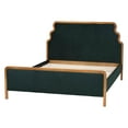 thumbnail image 3 of Baxton Studio Gerianne Velvet Upholstered Platform Bed Bed Frame Queen, 3 of 8