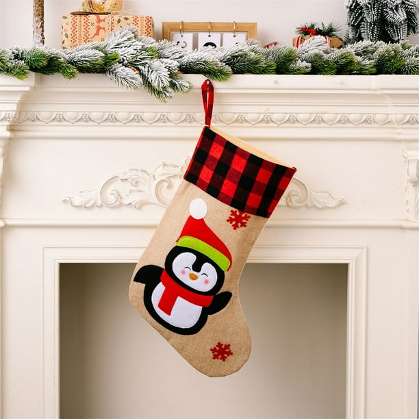 Txlixc Medias de Navidad, medias de reno de Santa Claus, artículos de fiesta y regalos para la decoración del hogar Txlixc moda