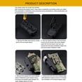 thumbnail image 4 of Adaptador De Funda De Pistola Adaptador de pistola, sistema de bloqueo rápido, extensión de funda de pistola para caza al aire libre CS Hugtrwg  Para Estrenar, 4 of 9