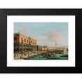 thumbnail image 2 of Giuseppe Bernardino Bison 24x18 Black Modern Framed Museum Art Print Titled - The Palazzo Ducale and the Riva Degli Schiavoni, Venice, 2 of 5