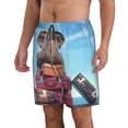 thumbnail image 2 of Naloa Elephant Sits Men's Beach Shorts, Surfing shorts, Swim trunks, Quick Dry Swim Trunks for Surfing Beach Fun - XX-Large, 2 of 9