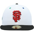 thumbnail image 2 of Men's New Era White/Black San Francisco Giants 1984 MLB All-Star Game Primary Eye 59FIFTY Fitted Hat, 2 of 6