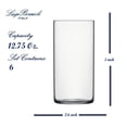 thumbnail image 2 of Luigi Bormioli Top Class 11.75 oz Highball Glasses, Set of 6 - Italian Tall Drinking Glasses for Cocktails, Water, Juice - Durable Lead-Free Crystal Drinkware with Reinforced Rims, Modern Glassware, 2 of 8