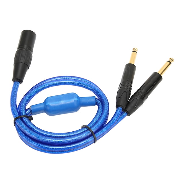 Cable divisor en Y NikouMX XLR macho adaptador XLR de doble pulgada a XLR de 6,35 mm