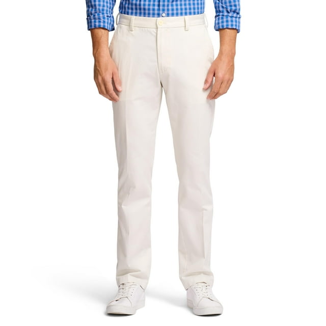 Pantalones chinos IZOD American Straight Fit Pumice para hombre 38x30