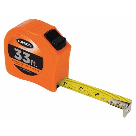 UPC: 0052837027934 | Keson Tape Measure 1 In x 33 ft Orange In/Ft PGT181033V