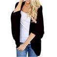 thumbnail image 1 of Light Cardigans for Women Solid Color Long Sleeved Irregular Hem Pleated Cardigan on Clearance, 1 of 3
