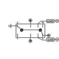 thumbnail image 3 of Sierra Marine Multi Purpose Switch RK40650B Marine Series; 12 Volt DC; 20 Amp; Rocker Switch; Rectangular; Blue Illuminated; Black; Double Pole Single Throw DPST, 3 of 3