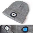 thumbnail image 5 of Viworld 2Pack LED Lighted Beanie Hat, USB Rechargeable Winter Warm Knitted Hat with Headlamp for Men Women Outdoor Sport, Black & Gray, 5 of 8