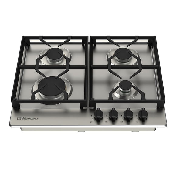 Parrilla de Gas Koblenz de 4 Quemadores, 60 cm, Empotrable de Acero, Gas Natural/Gas LP, PK-607 FI
