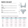 thumbnail image 2 of Kdxio Polar Bears And Snowy Winter Print Women's 2 Piece High Waisted Wrap Spaghetti Strap Summer Swimsuit Bikini Set-Medium, 2 of 5
