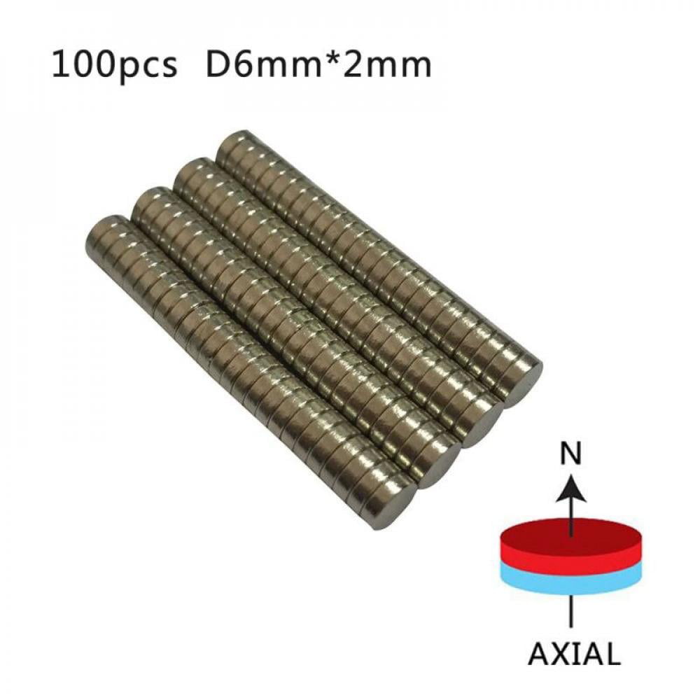 200PCS  1/8x1/4 Inch Strong Rare Earth Neodymium Cylinder Magnet N50 3 x 6mm 