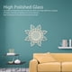 thumbnail image 4 of Espejo de pared espejo de pared decorativo de vidrio altamente pulido prevención de óxido forma de flor tamaño perfecto moderno para dormitorio ANGGREK Otros, 4 of 8