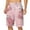 Pink, variant on ZMHEGW Mens Swim Trunks With Compression Liner Casual Summer Beach Print Blue L
