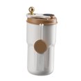 thumbnail image 1 of Tasse à Café Isotherme Réutilisable en Acier Inoxydable Gobelet de Voyage pour Boissons Chaudes Marron, 1 of 5