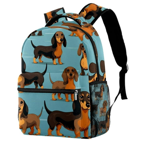 Lightweight Backpack Dachshund School Bag Travel Laptop Daypack for Men Women Casual Rucksack