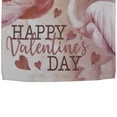 thumbnail image 5 of Northlight Happy Valentine's Day Flamingo Outdoor Garden Flag 18" x 12.5", 5 of 7