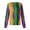 A011-Yellow, variant on Mardi Gras Scrub Jackets for Women Button Down Long Sleeve Holiday Scrubs Top Carnival Mask Printed Nurse Working Uniforms