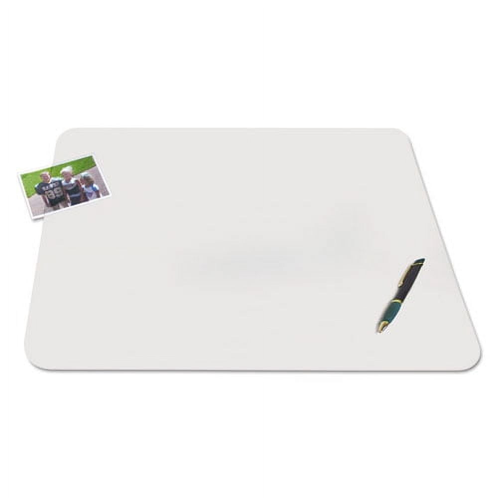 KrystalView Desk Pad with Antimicrobial Protection. Matte Finish, 17 x 12, Clear | Bundle of 10 Each