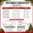 thumbnail image 4 of Christmas Tablecloth, Christmas Decorations Indoor, Christmas Tree Printed Dining Table Cover for Kitchen, Dining Room, Holiday Party and Home Decor, 4 of 6