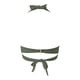 thumbnail image 5 of MKLEKYY Trajes De Baño Women Lace Up Swimwear Tops Underwire Full Coverage Bikini Top Push Up Swim Crop Top Tie Back Bathing Suit Tops, 5 of 5