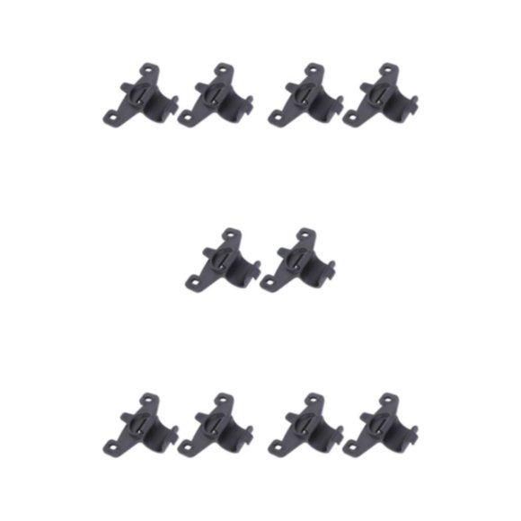 Toystoory 2x Clip de bomba de bicicleta práctico negro - Instalación fácil para soportes de bomba de aire Clip Inflador Accesorios de Type2