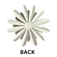 thumbnail image 4 of Liffy Rustic 3D Flower Wall Decor - Extra Large Gold & White Metal Art for Home or Patio (20") - Stunning Decoration, 4 of 7