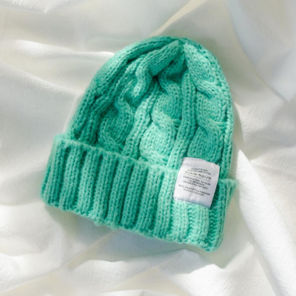 Mens Winter Ribbed Beanie Hat Womens 