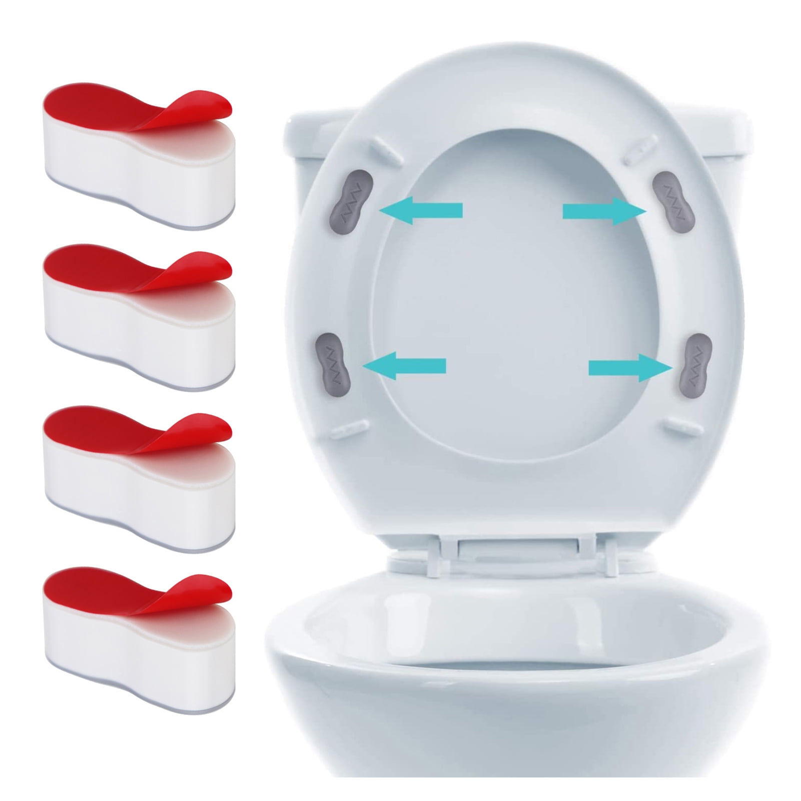 Bathroom Hardware Bidet Toilet Seat Lid Bumpers Buffers Attachment Kit 