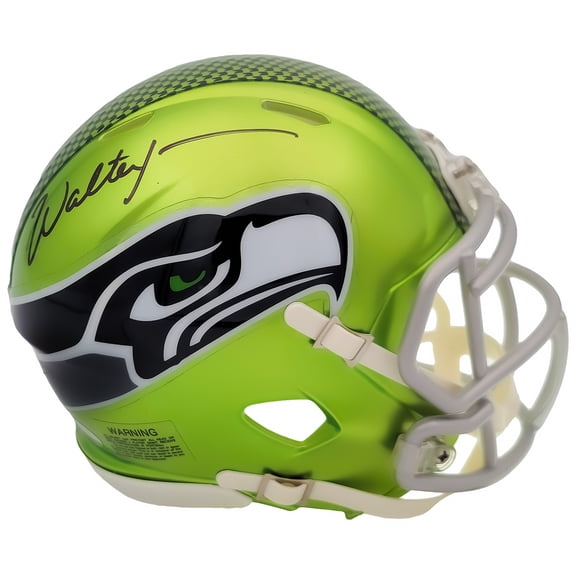 Walter Jones Autographed Seattle Seahawks Flash Green Speed Mini Helmet MCS Holo 203087