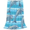 thumbnail image 2 of Balery Dolphin Manta de Felpa Suave y Acogedora – Cobija de Franela Aterciopelada para Cama, Lavable y Cálida para Sofá, Mascotas, Transpirable-40"x30", 2 of 7
