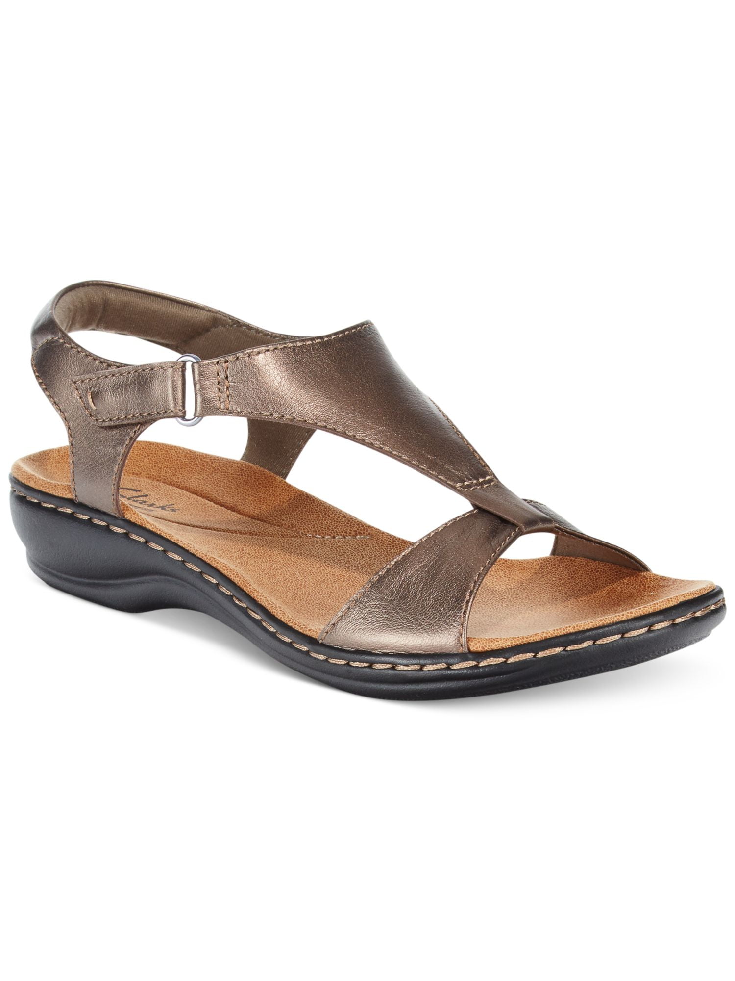 Clarks cushioned sandals hot sale