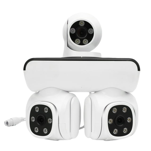 Camara Al Aire Libre De Lente Triple, Push De Alarma Al Aire Libre Para Casa