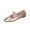 Gold, variant on ShiShine Women's Mary Jane Flats Square Toe Bow Decor Slip On Comfortable Casual Work Dress Shoes