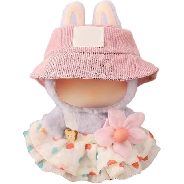 Clothes for Labubu, Skirt Set for Labubu Doll, 2 Piece Set Hat Skirt Outfit Premium Fashion Cute Dress for Labubu Dolls Accessories (NO Doll)hks